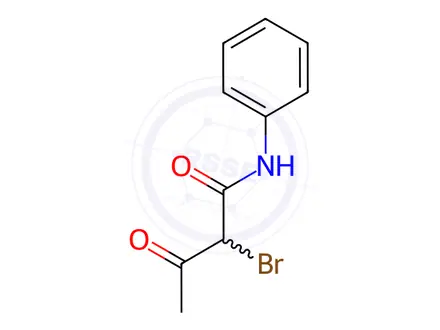 Chemical structure of 2-Bromo-3-Oxo-N-Phenylbutanamide