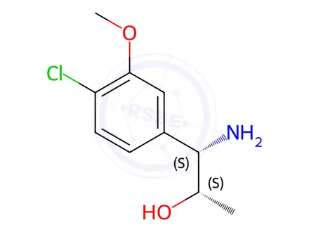Chemical structure of (1S,2S)-1-AMINO-1-(4-CHLORO-3-METHOXYPHENYL)PROPAN-2-OL