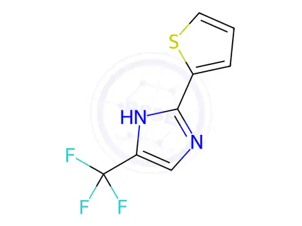 Chemical structure of 1H-IMidazole, 2-(2-thienyl)-5-(trifluoroMethyl)-
