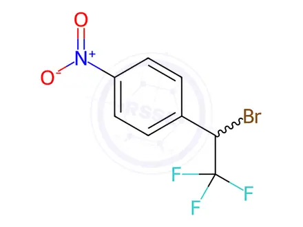 Chemical structure of 1-(1-Bromo-2,2,2-trifluoroethyl)-4-nitrobenzene
