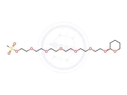 Chemical structure of Ms-PEG6-THP