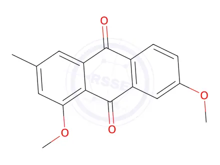 Chemical structure of 1,7-Dimethoxy-3-methylanthracene-9,10-dione
