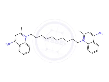 Chemical structure of Dequalinium Chloride Hydrate