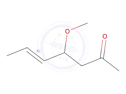 Chemical structure of 5-Hepten-2-one, 4-methoxy-, (E)-(9CI)