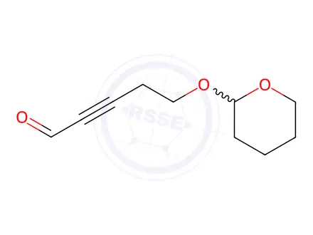 Chemical structure of 5-(oxan-2-yloxy)pent-2-ynal
