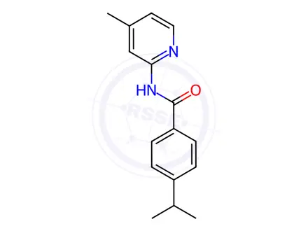 Chemical structure of Benzamide, 4-(1-methylethyl)-N-(4-methyl-2-pyridinyl)-(9CI)