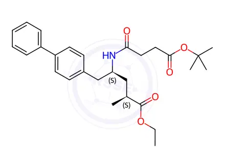 Chemical structure of Sacubitril Valsartan Sodium Impurity 92