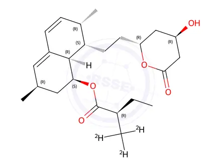 Chemical structure of Epi Lovastatin-d3