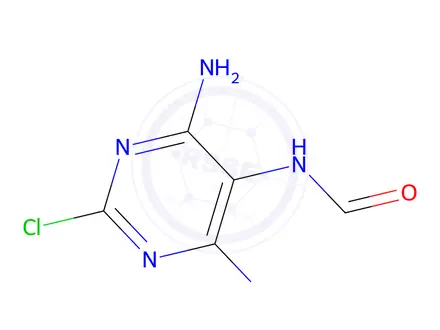 Chemical structure of N-(4,6-Diamino-2-chloropyrimidin-5-yl)formamide