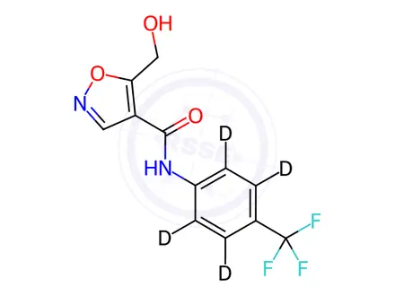 Chemical structure of 5-Hydroxy Leflunomide-d4 (Metabolite M2)