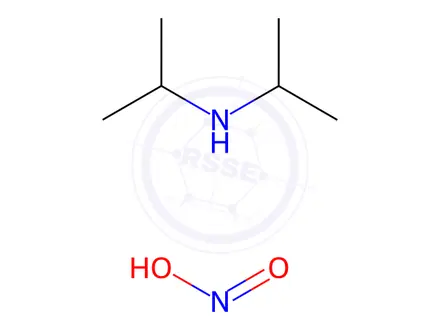 Chemical structure of diisopropylammonium nitrite