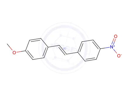Chemical structure of (E)-4-Nitro-4'-methoxystilbene
