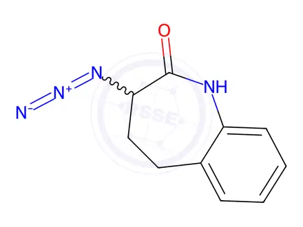 Chemical structure of 3-Azido-2-oxo-2,3,4,5-tetrahydro-1H-benzo[b]azepine