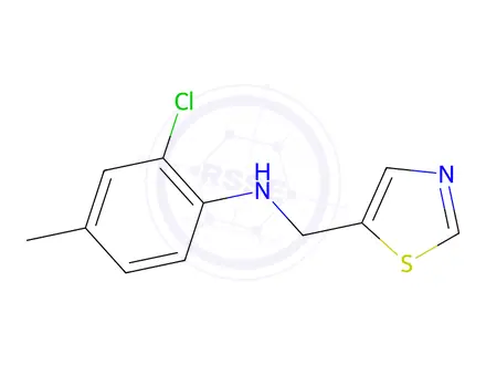 Chemical structure of 2-Chloro-4-methyl-N-(thiazol-5-ylmethyl)aniline