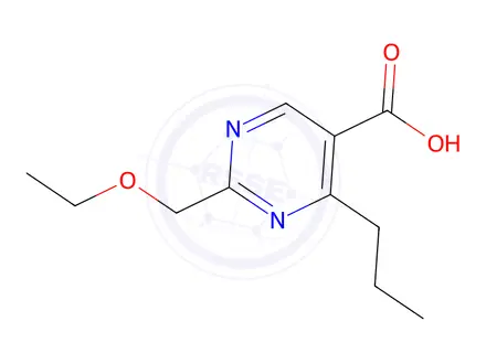 Chemical structure of 2-(Ethoxymethyl)-4-propylpyrimidine-5-carboxylic acid