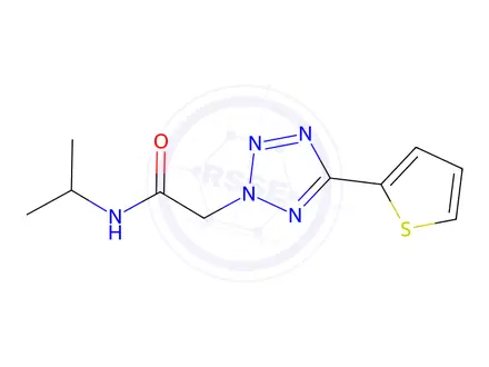 Chemical structure of n-Isopropyl-2-(5-(thiophen-2-yl)-2h-tetrazol-2-yl)acetamide