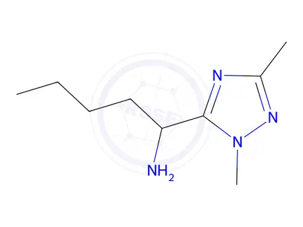 Chemical structure of 1-(1,3-Dimethyl-1h-1,2,4-triazol-5-yl)pentan-1-amine