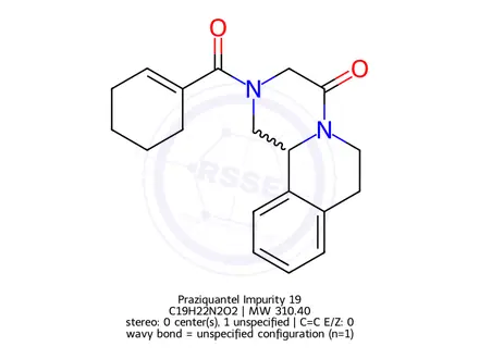 Chemical structure of Praziquantel Impurity 19