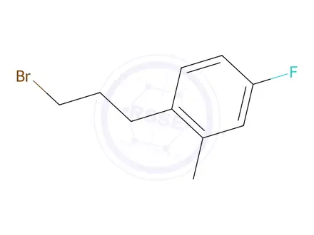 Chemical structure of 1-(3-Bromopropyl)-4-fluoro-2-methylbenzene