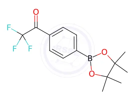 Chemical structure of 2,2,2-Trifluoro-1-(4-(4,4,5,5-tetramethyl-1,3,2-dioxaborolan-2-yl)phenyl)ethan-1-one