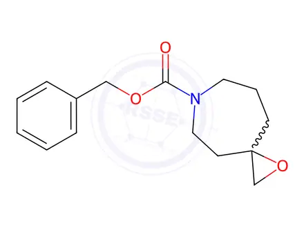 Chemical structure of Benzyl 1-oxa-6-azaspiro[2.6]nonane-6-carboxylate