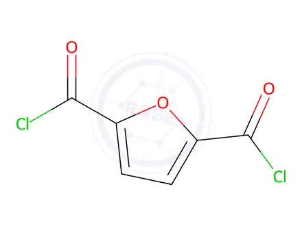 Chemical structure of 2,5-Furandicarbonyl Dichloride