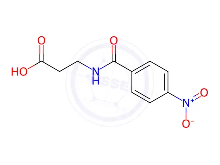 Chemical structure of N-(4-Nitrobenzoyl)-β-alanine