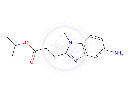 Chemical structure of Isopropyl 3-(5-amino-1-methyl-1H-benzimidazol-2-yl)propanoate
