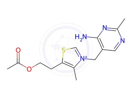 Chemical structure of Thiamine Nitrate Impurity 7 (Thiamine Nitrate EP Impurity G Chloride Hydrochloride)