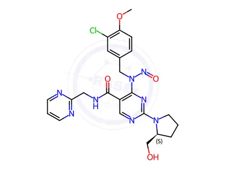 Chemical structure of N-Nitroso Avanafil