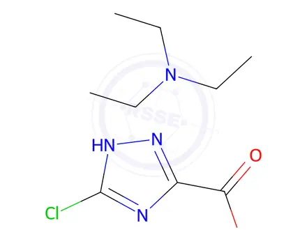 Chemical structure of Triethylamine 5-chloro-1H-1,2,4-triazole-3-carboxylate