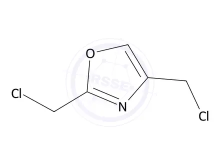 Chemical structure of 2,4-Bis(chloromethyl)oxazole
