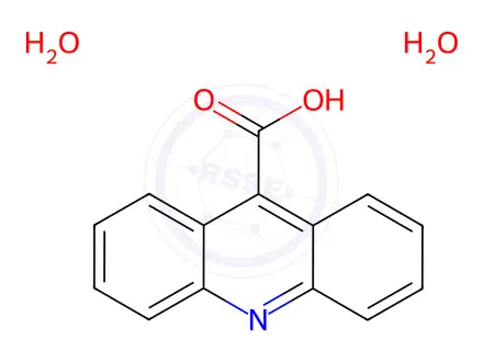 Chemical structure of acridine-9-carboxylic acid