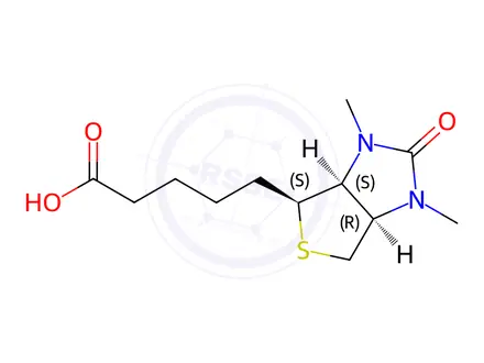 Chemical structure of Biotin Impurity 113