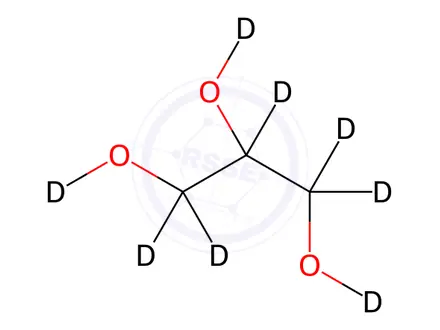 Chemical structure of Glycerol-d8