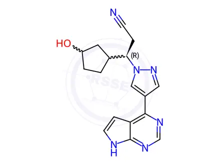Chemical structure of Ruxolitinib Phosphate Impurity 86