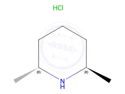 Chemical structure of (2R,6R)-2,6-dimethylpiperidine;hydrochloride