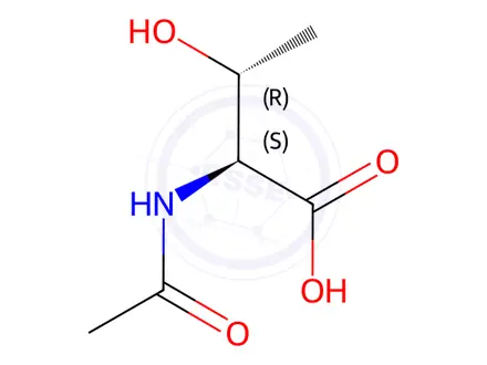 Chemical structure of Acetyl-L-threonine