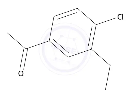 Chemical structure of 1-(4-Chloro-3-ethylphenyl)ethanone