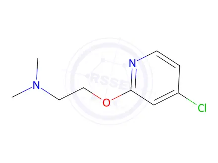 Chemical structure of 2-((4-Chloropyridin-2-yl)oxy)-N,N-dimethylethan-1-amine