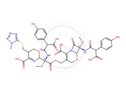 Chemical structure of Latamoxef impurity 44