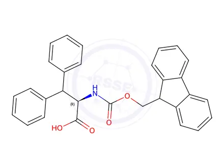Chemical structure of Fmoc-d-3,3-diphenylalanine