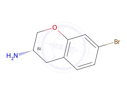 Chemical structure of (S)-7-bromochroman-3-amine