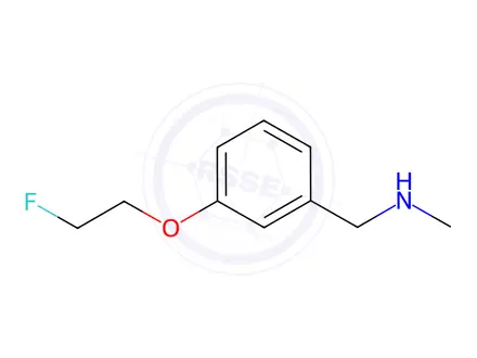 Chemical structure of 1-[3-(2-fluoroethoxy)phenyl]-N-methylmethanamine