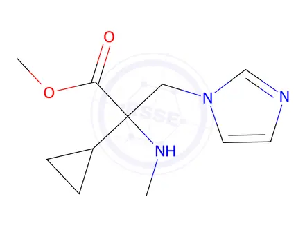 Chemical structure of Methyl 2-cyclopropyl-3-(1h-imidazol-1-yl)-2-(methylamino)propanoate