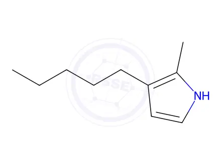 Chemical structure of 2-Methyl-3-pentyl-1H-pyrrole