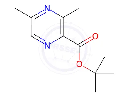 Chemical structure of tert-Butyl 3,5-dimethylpyrazine-2-carboxylate