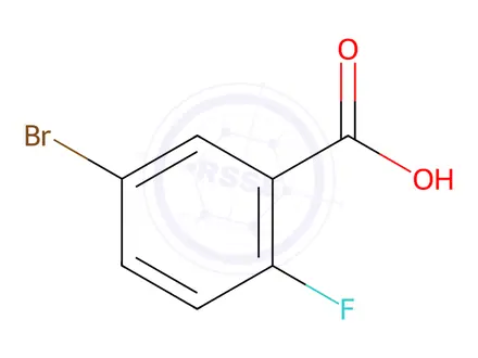 Chemical structure of 5-bromo-2-fluorobenzoic acid
