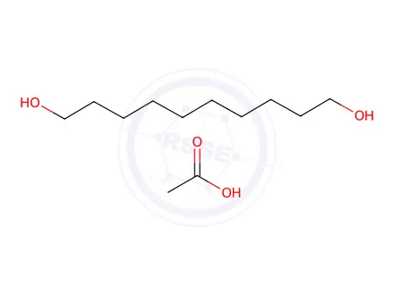 Chemical structure of 1,10-Decanediol, 1-acetate
