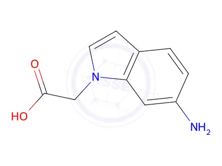 Chemical structure of 2-(6-Amino-1h-indol-1-yl)acetic acid